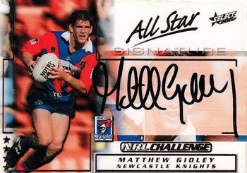 2002 Select Challenge - All Star Signature #AS3 Matthew Gidley Front